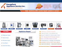 Tablet Screenshot of energytechappliance.com
